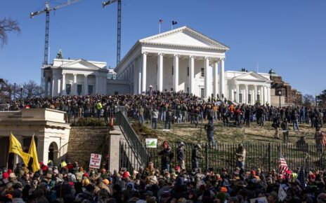 The rally of Gun-rights activists and gun violence in the United States