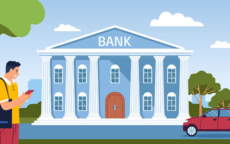Bank Building Street Composition